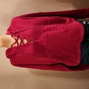 NWT Prauna Cozy Up Illana Hoodie Red Berry Ws Medium